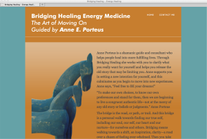 promotional literature and website for Bridging Healing
